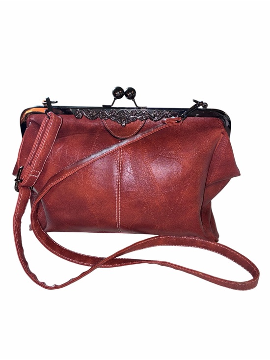 Segater Handbags - SEGATER EUC RETRO KISSLOCK CROSSBODY BAG